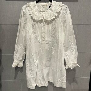 Doen White Lace Blouse